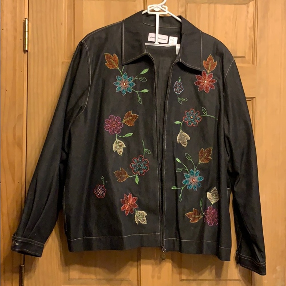 Alfred Dunner Suit, Black Denim Jacket & Pants